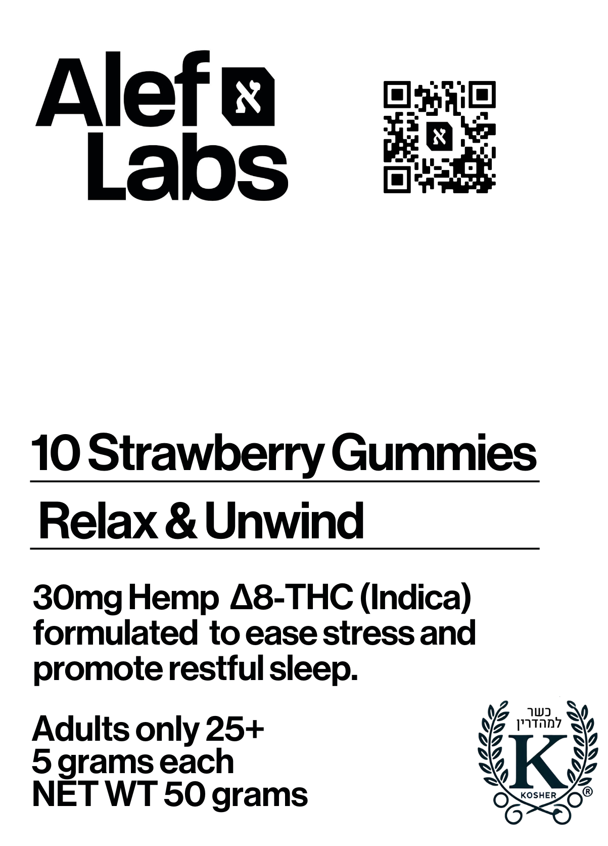 Nighttime Strawberry Gummies – Relax & Unwind 🍓